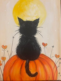 Monday, September 28th 10:30am – 1:00pm Ellen's Halloween Cat Class